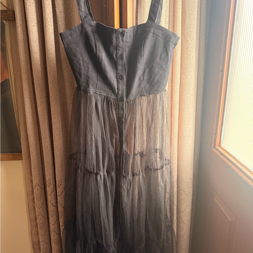 Jealous Tomato Black Denim Dress